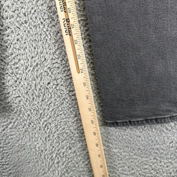 Vintage Hollister Jeans Women 7 Black Cotton Denim Straight Dad Stretch Hi-Rise - Picture 9 of 11